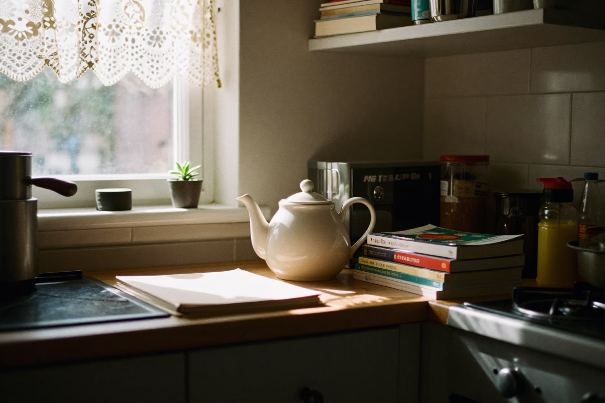 The Early Afternoon Light on Kitchen Scene in Dublin in in Dublin, Ireland