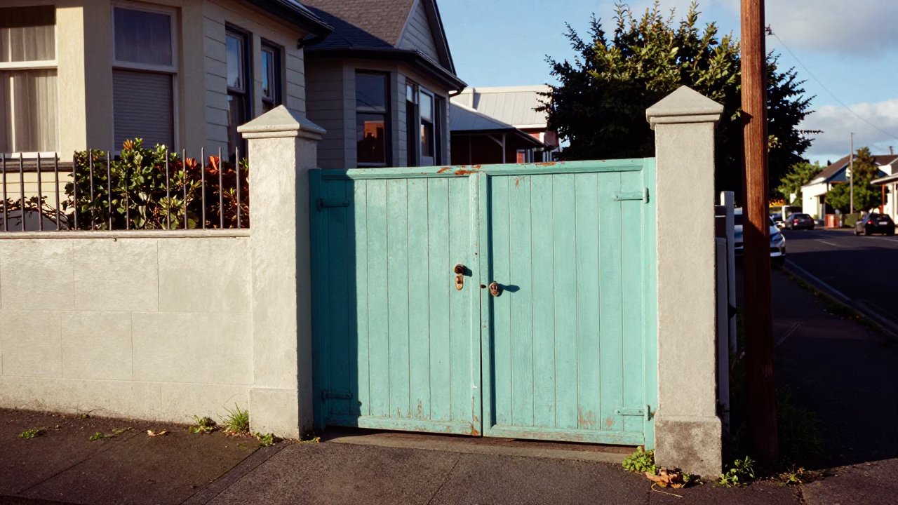 The Early Afternoon Light on Street Scene in Christchurch in in Christchurch, New Zealand