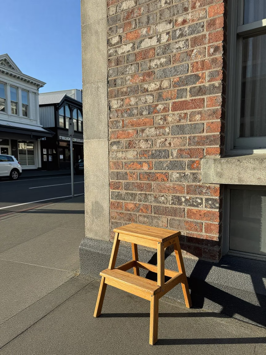 The Early Afternoon Light on Street Scene in Wellington in in Wellington, New Zealand