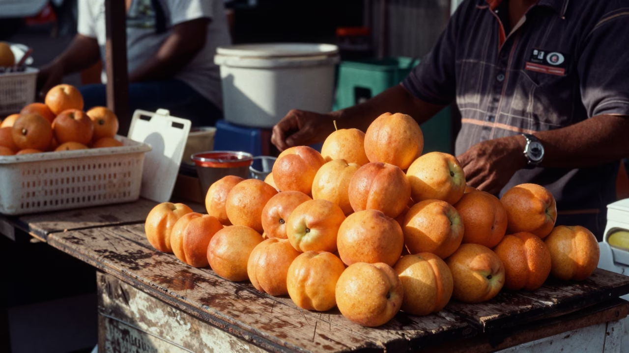 The Early Afternoon Light on Street Stall in Kuala Lumpur in in Kuala Lumpur, Malaysia