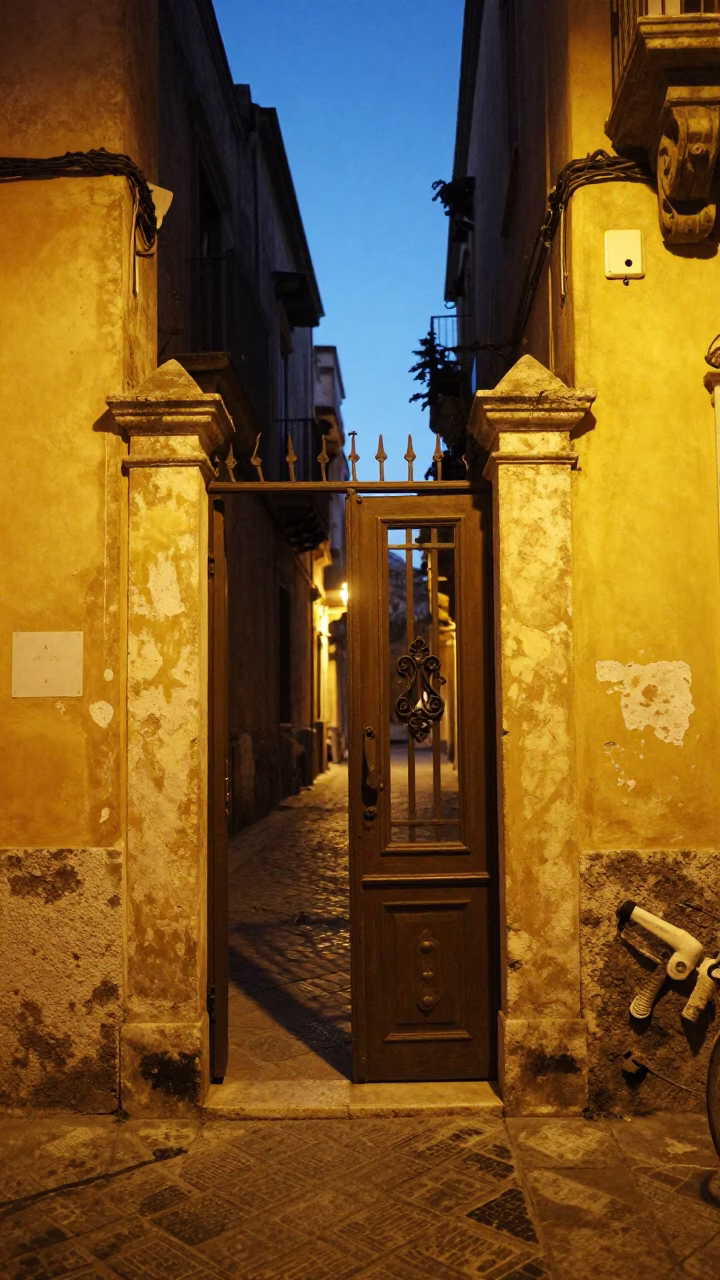 The Early Evening Light on Early Evening in Palermo in in Palermo, Italy