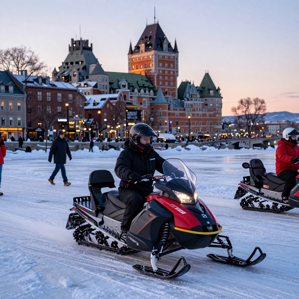 The Early Evening Light on Early Evening in Quebec City in in Quebec City, Quebec, Canada