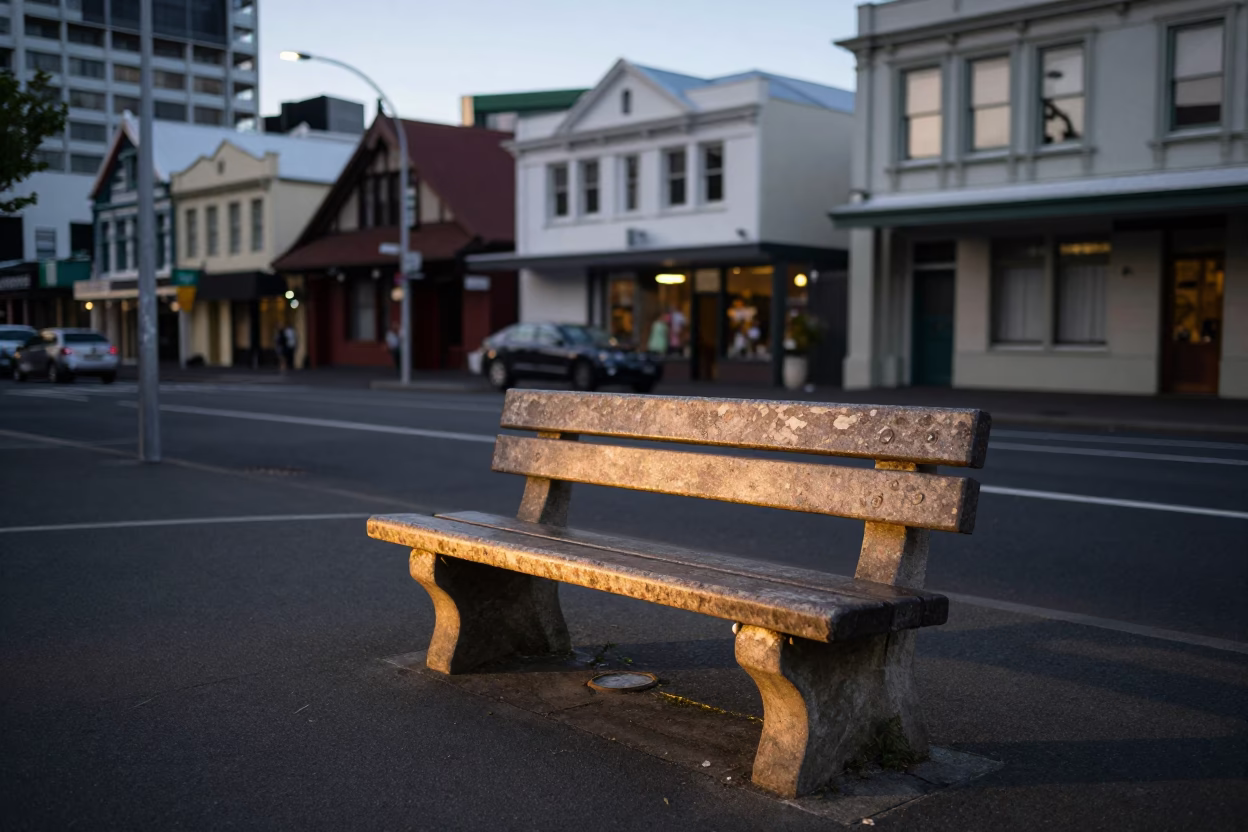 The Early Evening Light on Early Evening in Wellington in in Wellington, New Zealand