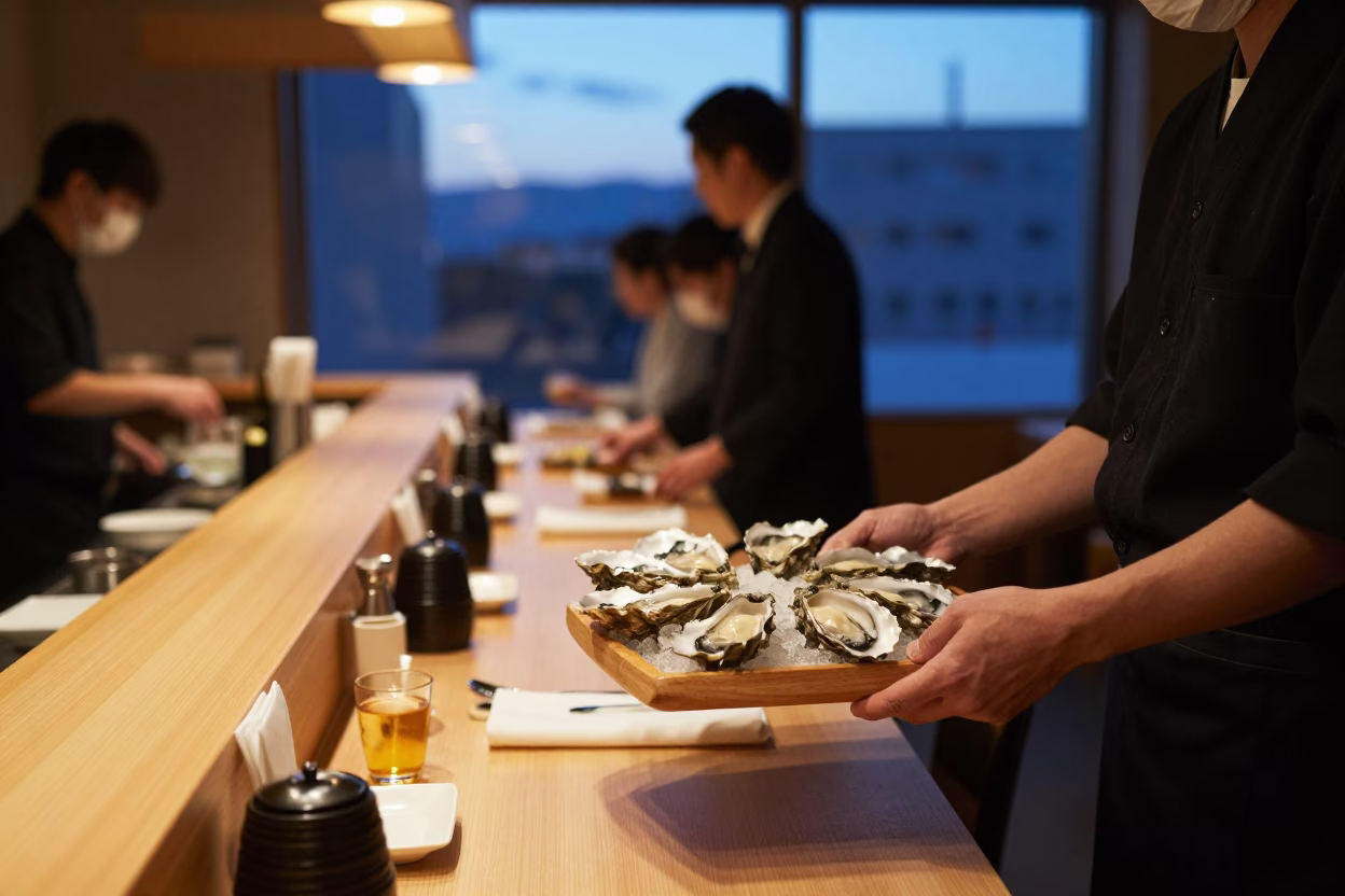 The Early Evening Light on Evening Interior in Sapporo in in Sapporo, Japan
