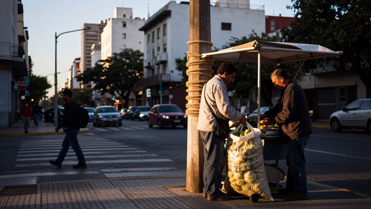 The Early Morning Light on Early Morning in Buenos Aires in in Buenos Aires, Argentina
