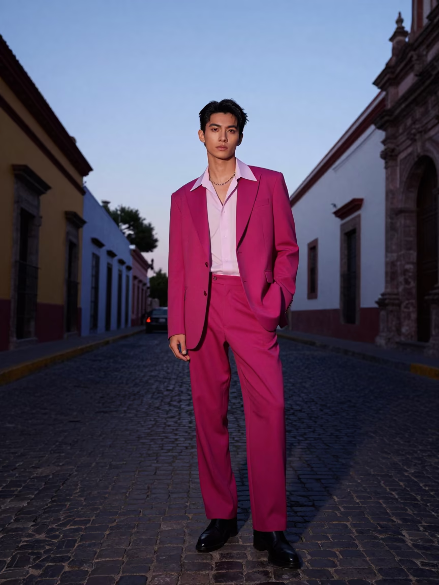 The Early Morning Light on Fashion Portrait in Guadalajara in in Guadalajara, Mexico