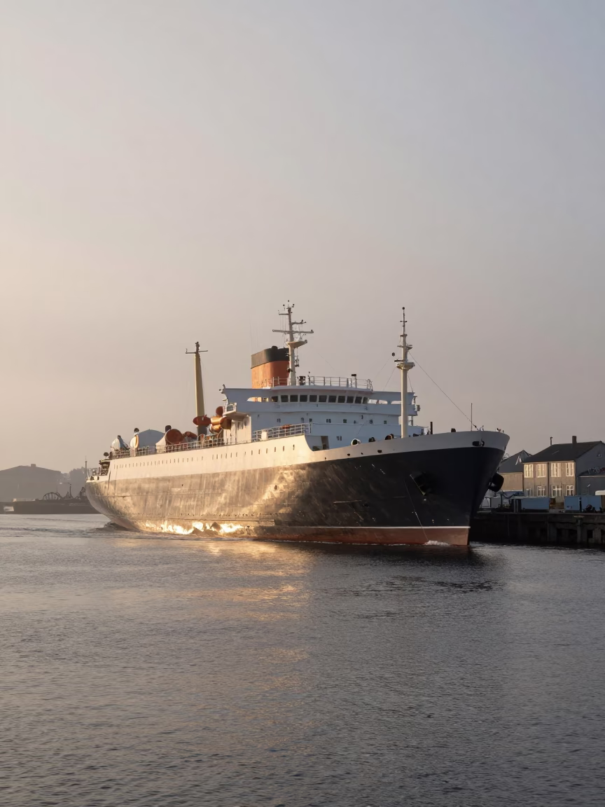 The Early Morning Light on Harbor View in Copenhagen in in Copenhagen, Denmark