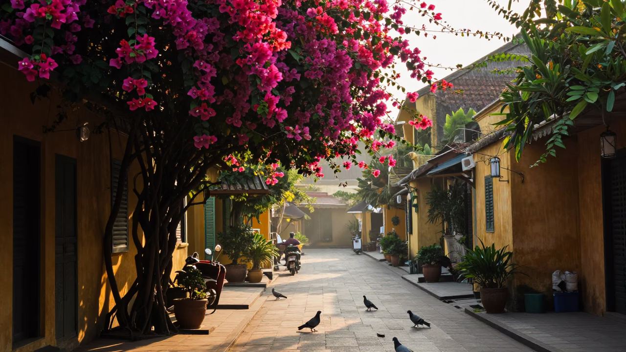 The Early Morning Light on Morning Light in Hoi An in in Hoi An, Vietnam