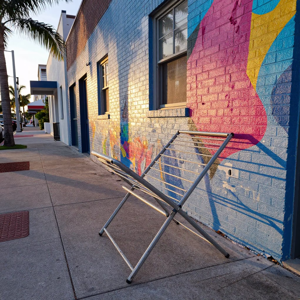 The Early Morning Light on Street Scene in Miami in in Miami, Florida, United States