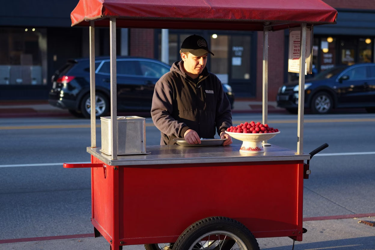 The Early Morning Light on Street Scene in Nashville in in Nashville, Tennessee, United States