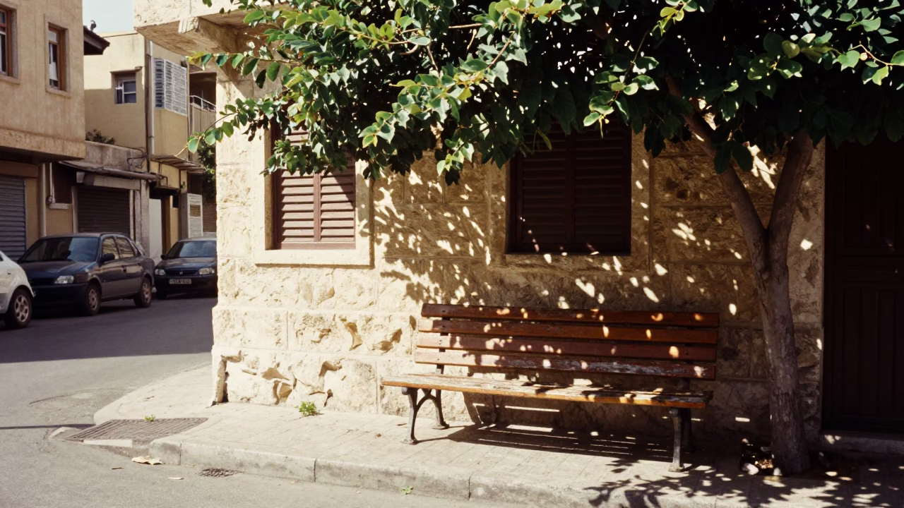 The Flat Glare Of Noon Light on Noon Light in Beirut in in Beirut, Lebanon
