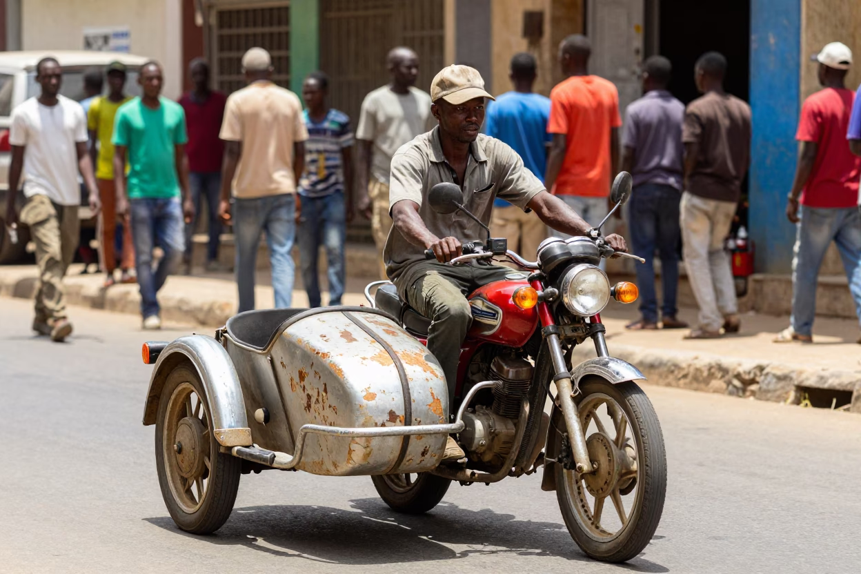 The Flat Glare Of Noon Light on Noon Light in Dakar in in Dakar, Senegal