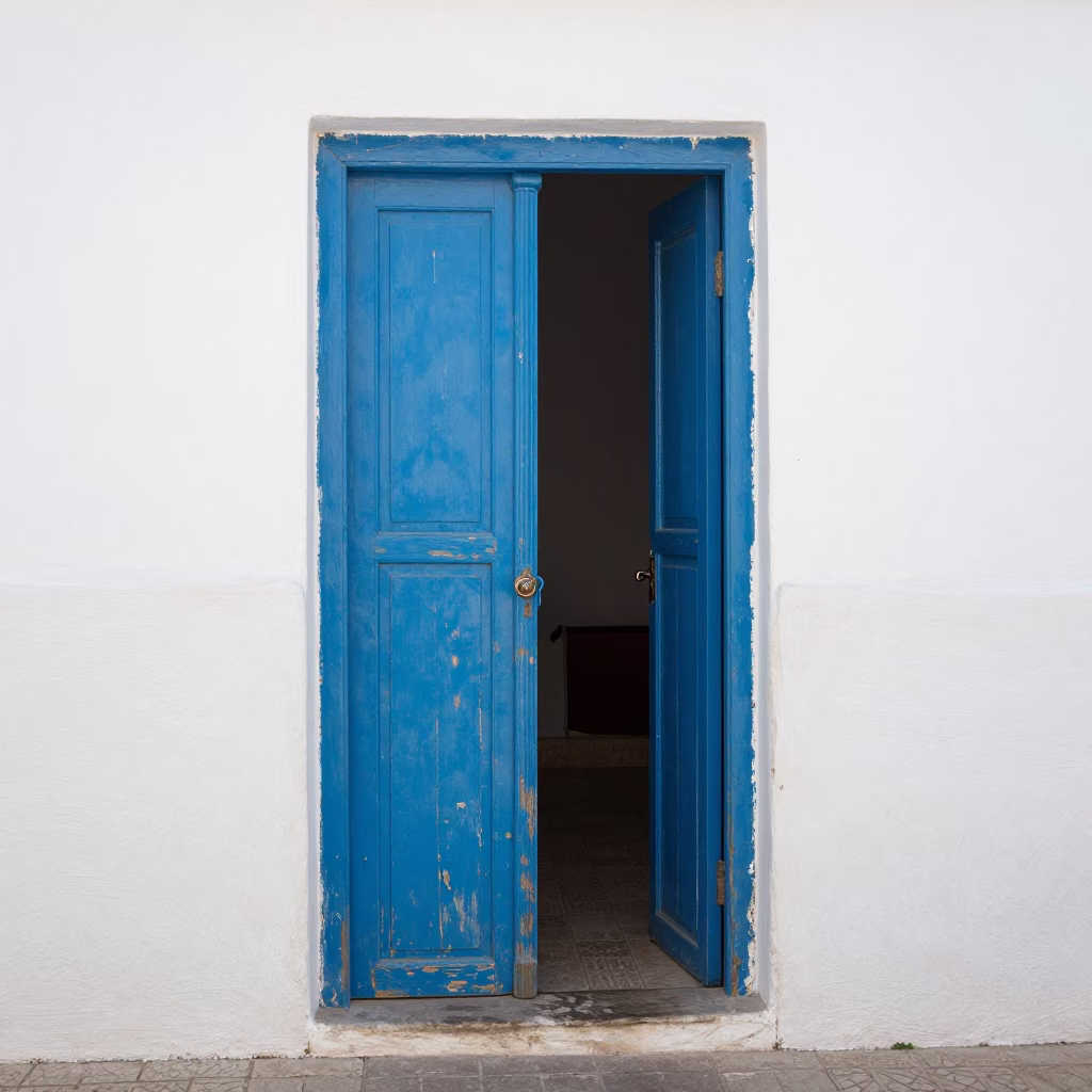 The Flat Glare Of Noon Light on Noon Light in Essaouira in in Essaouira, Morocco