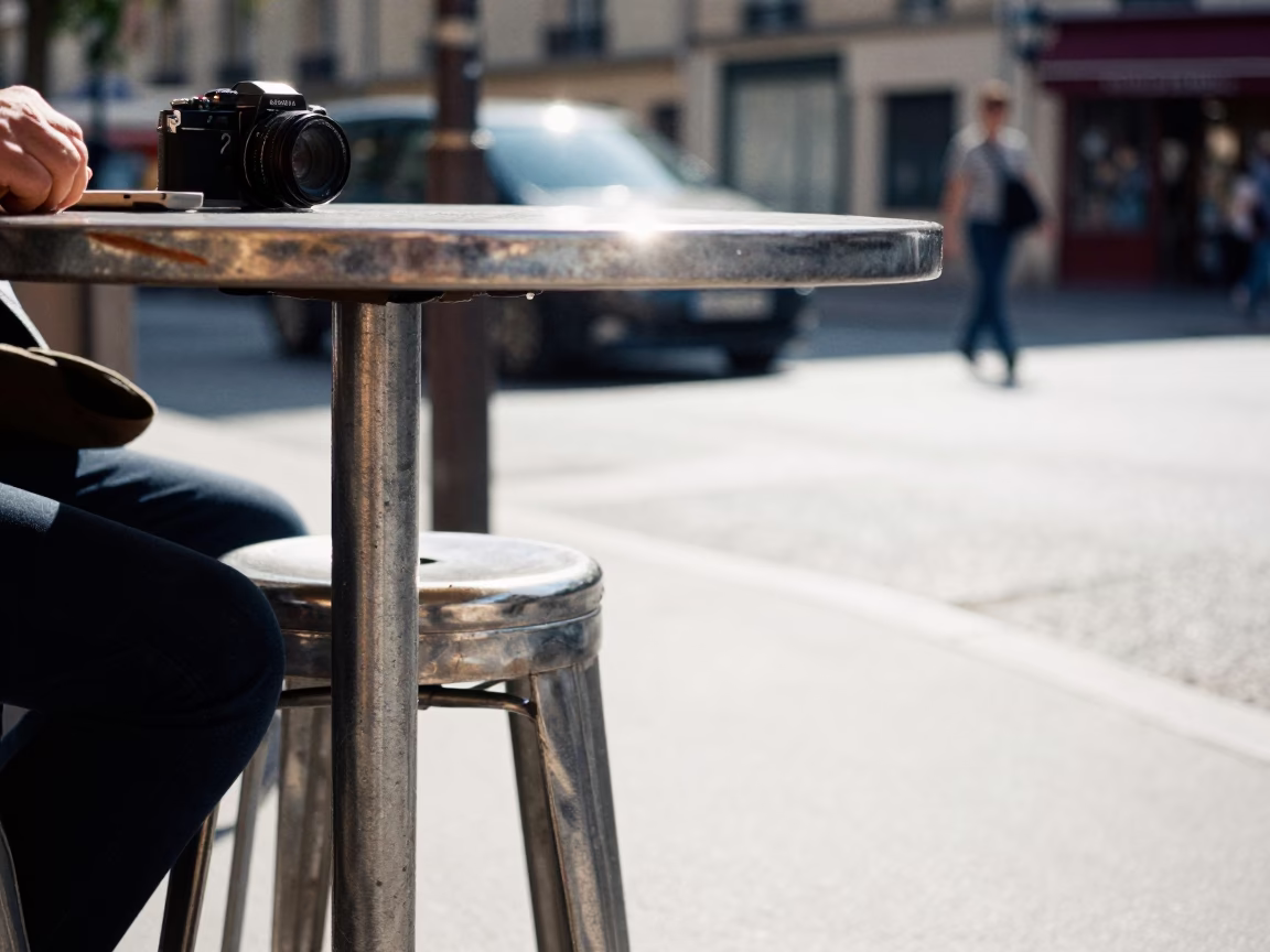 The Flat Glare Of Noon Light on Noon Light in Paris in in Paris, France