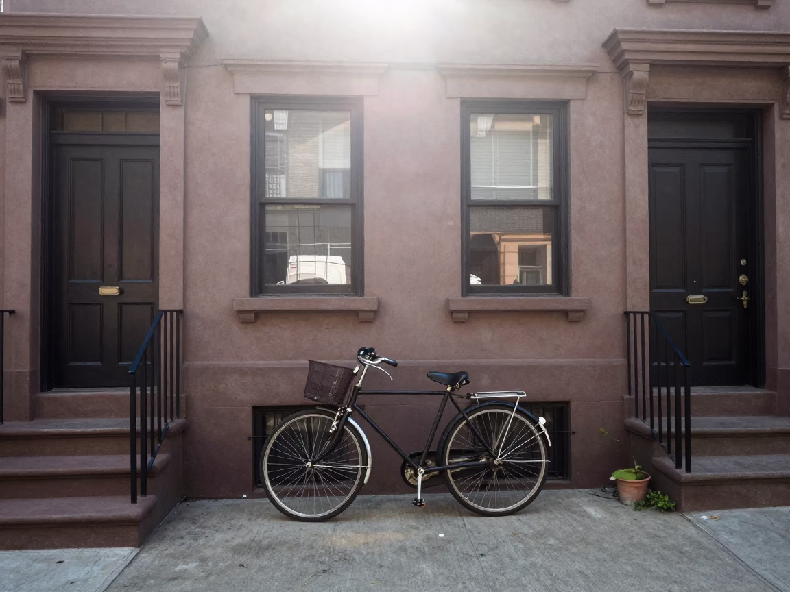 The Flat Glare Of Noon Light on Street Scene in Philadelphia in in Philadelphia, Pennsylvania, United States