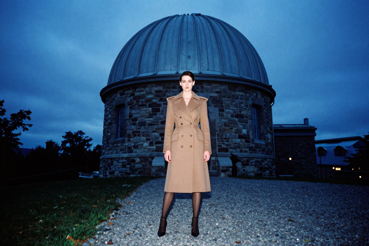 The Last Blue Light Of Evening on Observatory Dome in Quebec City in in Quebec City, Quebec, Canada