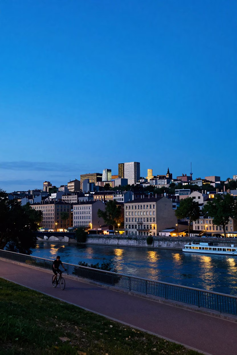 The Last Blue Light Of Evening on View in Lyon in in Lyon, France