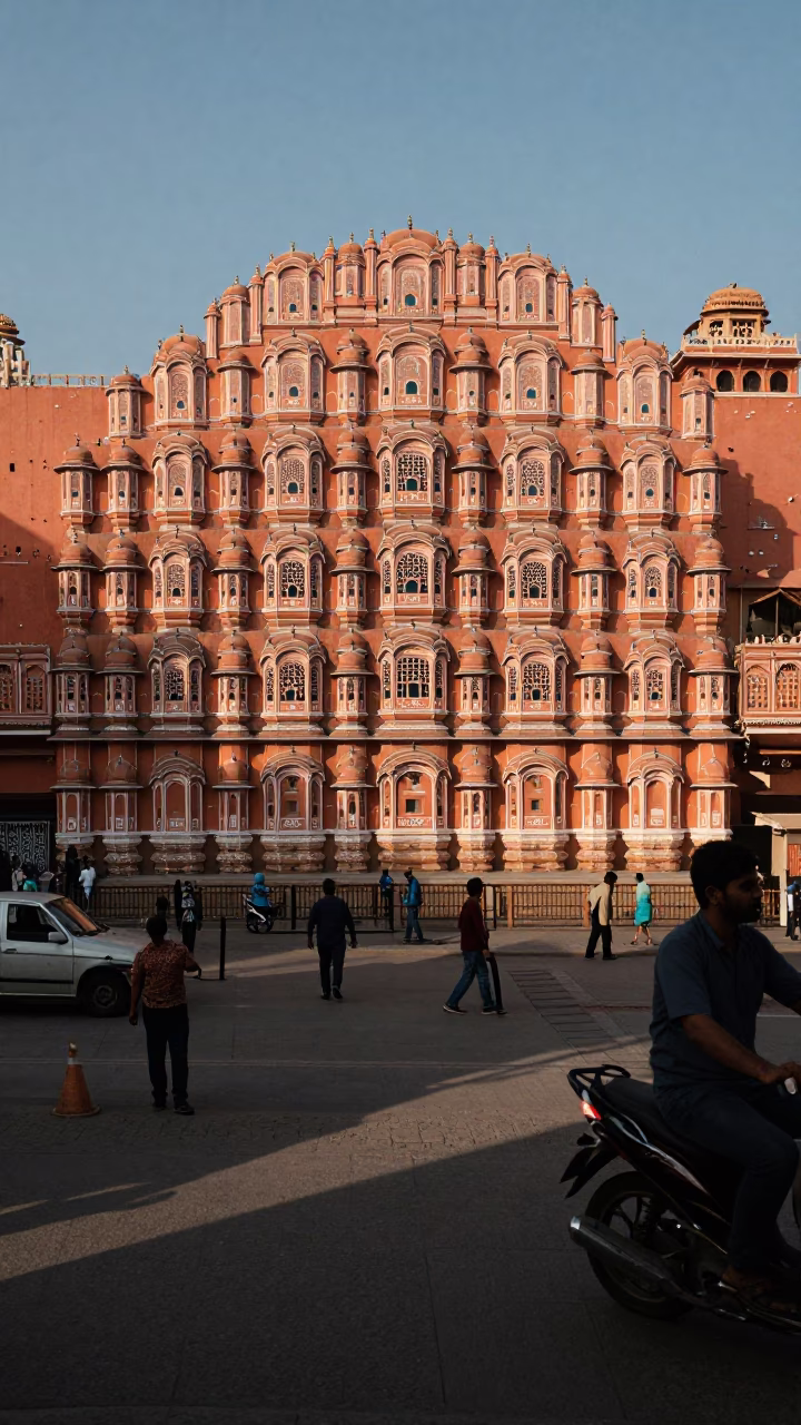 The Late Afternoon Light on Late Afternoon in Jaipur in in Jaipur, India