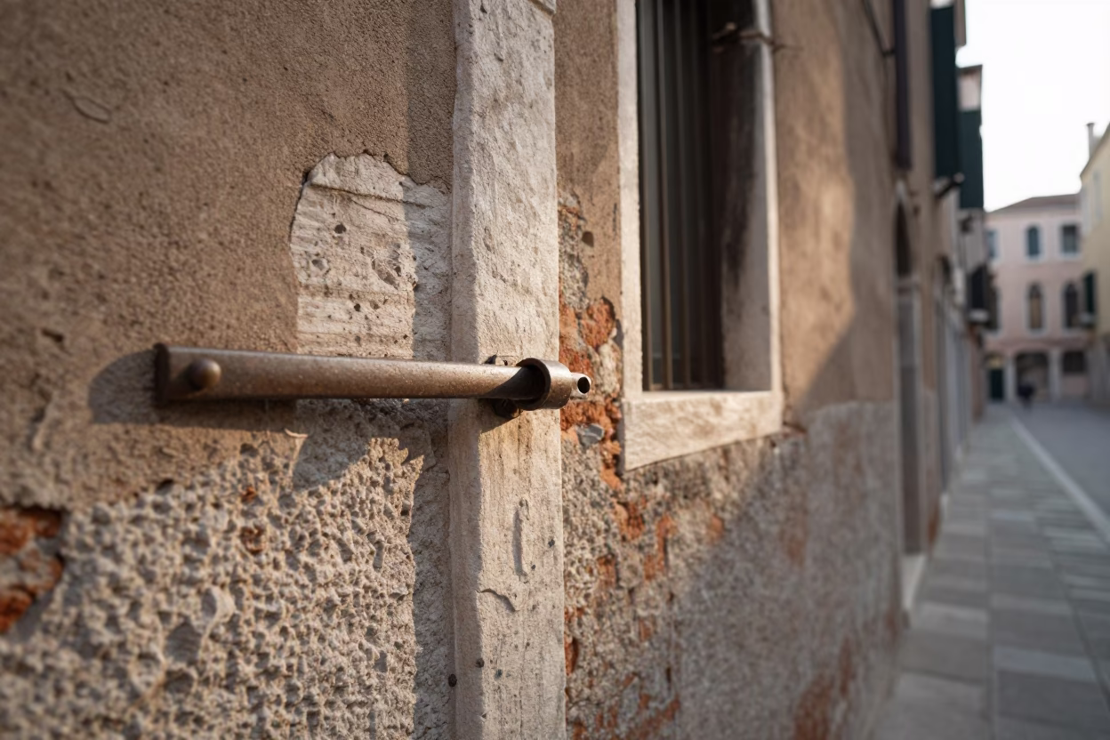 The Late Morning Light on Alleyway Morning in Venice in in Venice, Italy