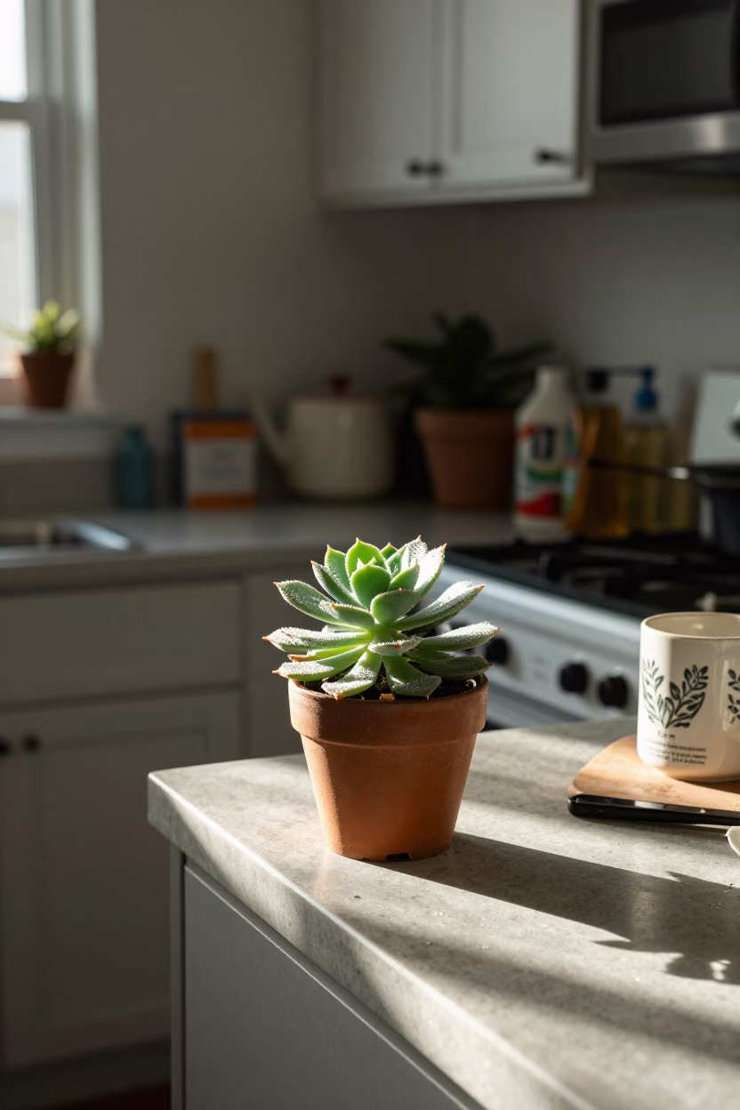 The Late Morning Light on Busy Kitchen in Los Angeles in in Los Angeles, California, United States