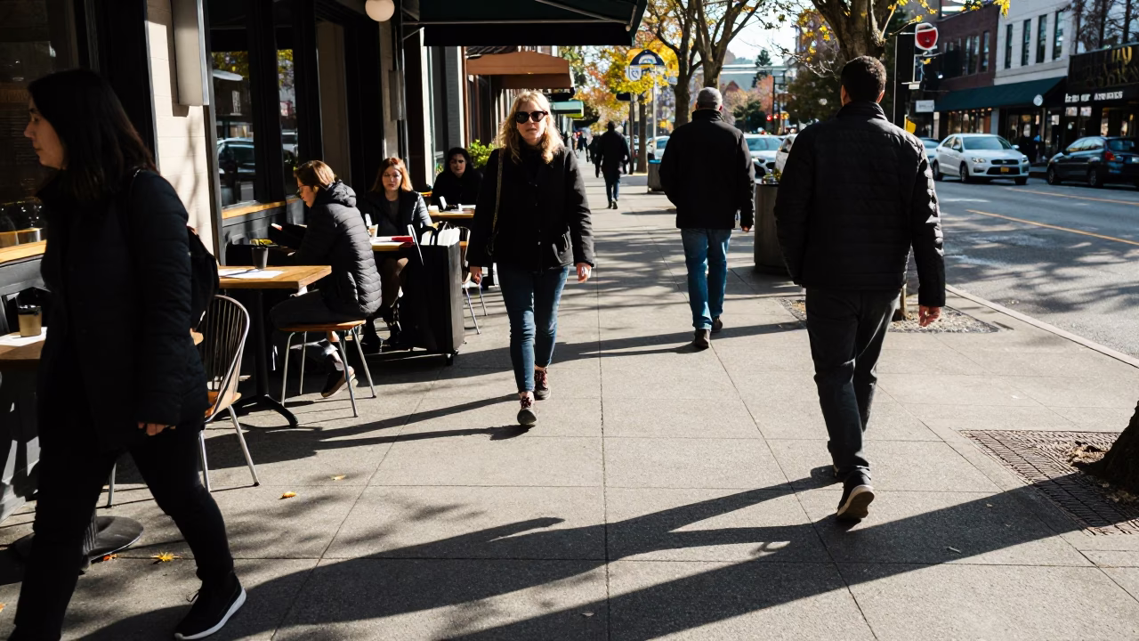 The Late Morning Light on Fashion Moment in Seattle in in Seattle, Washington, United States