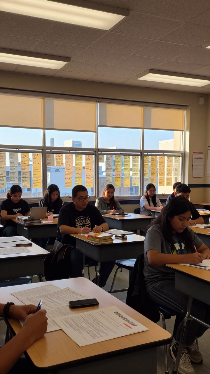 The Late Morning Light on Language Classroom in Los Angeles in in Los Angeles, California, United States