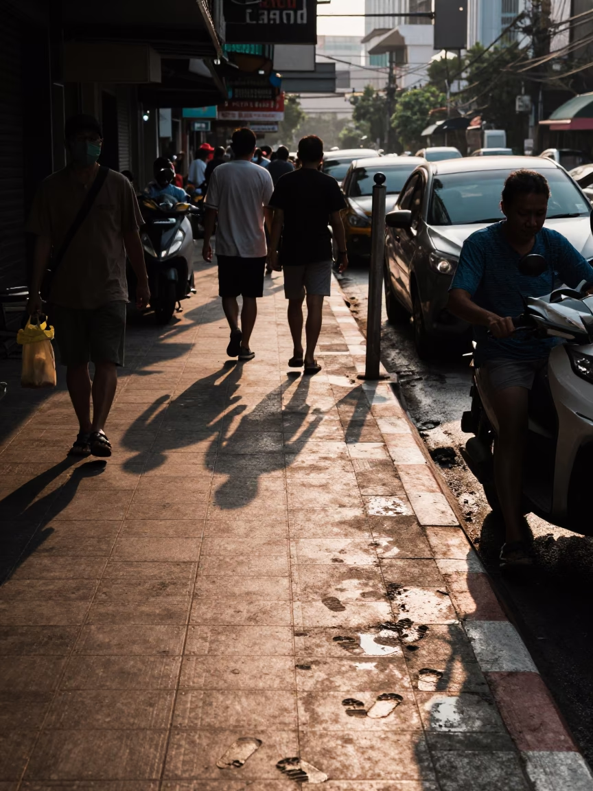 The Late Morning Light on Late Morning in Bangkok in in Bangkok, Thailand