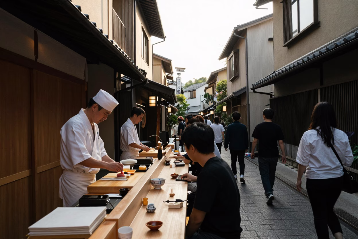The Late Morning Light on Late Morning in Fukuoka in in Fukuoka, Japan