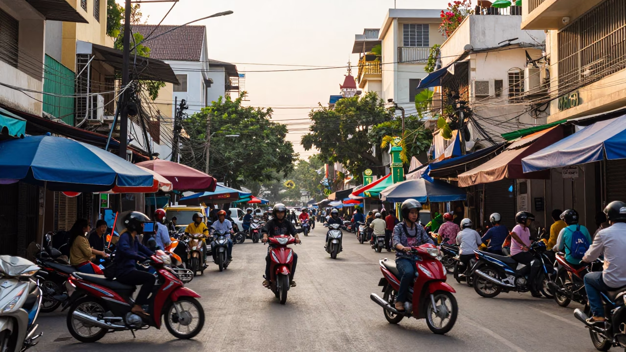 The Late Morning Light on Late Morning in Ho Chi Minh City in in Ho Chi Minh City, Vietnam