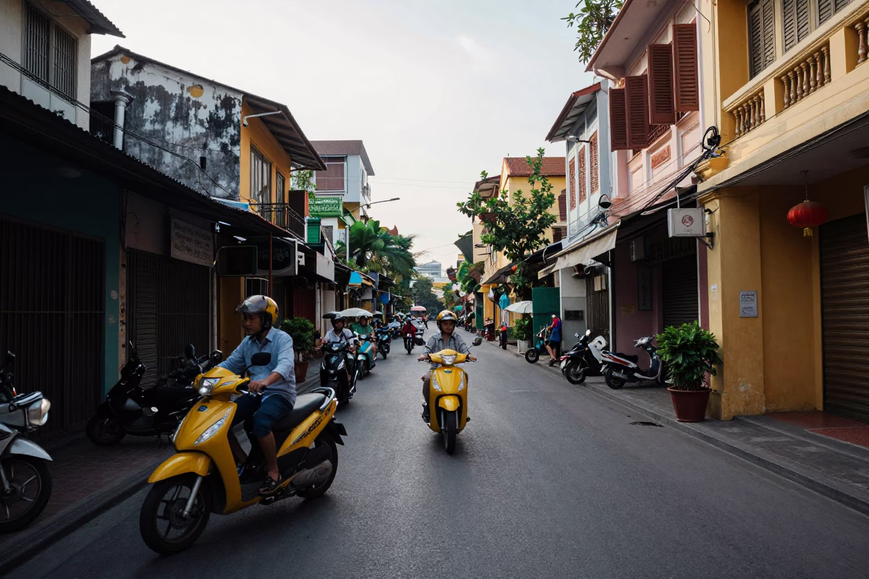 The Late Morning Light on Late Morning in Ho Chi Minh City in in Ho Chi Minh City, Vietnam