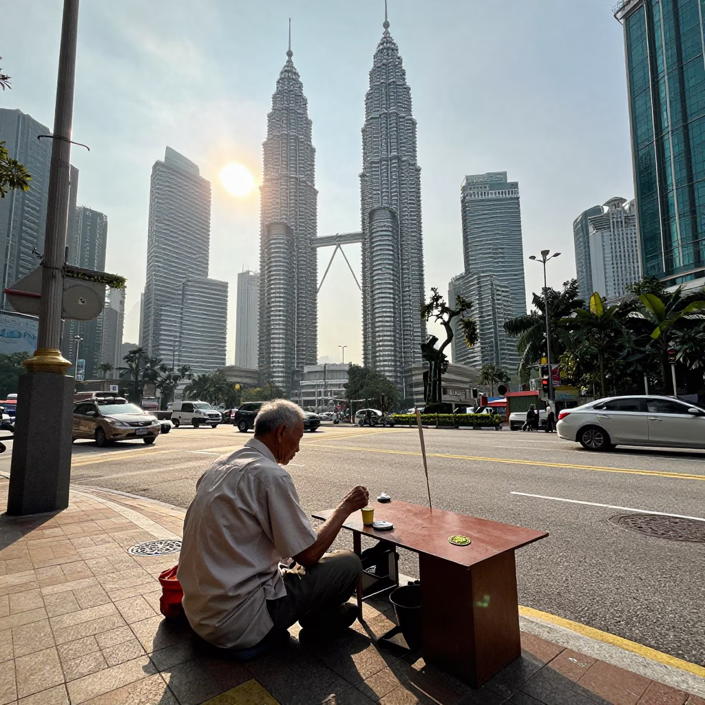 The Late Morning Light on Late Morning in Kuala Lumpur in in Kuala Lumpur, Malaysia