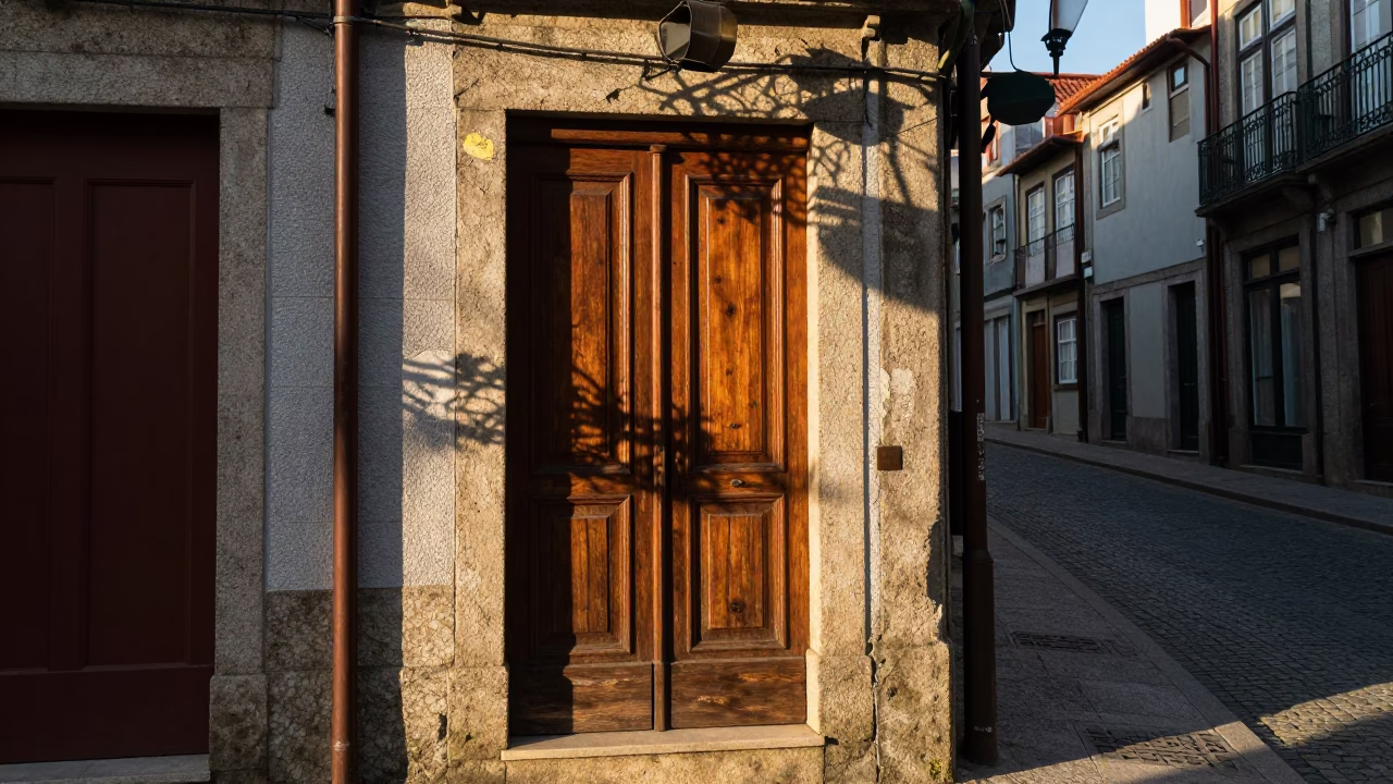 The Late Morning Light on Late Morning in Porto in in Porto, Portugal