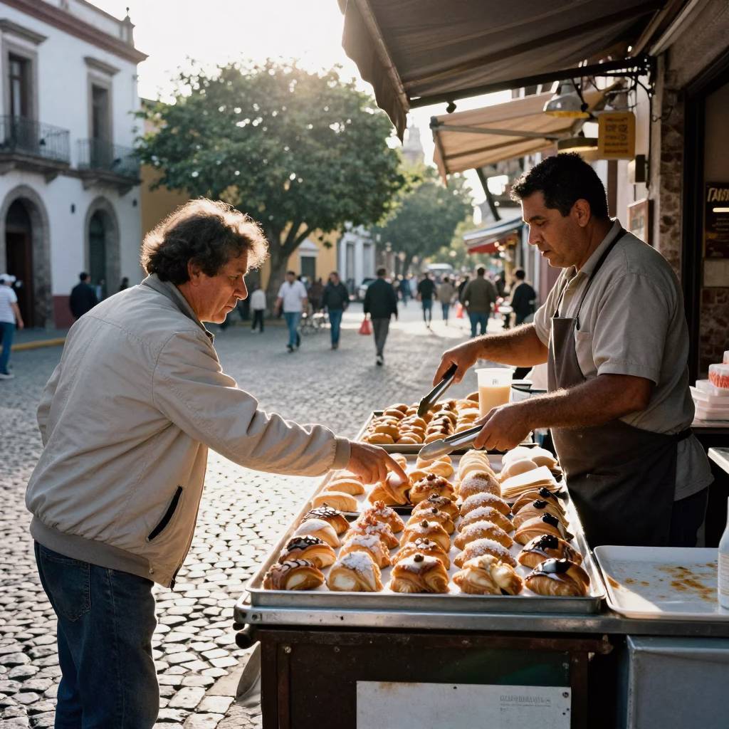 The Late Morning Light on Market Stall in Buenos Aires in in Buenos Aires, Argentina