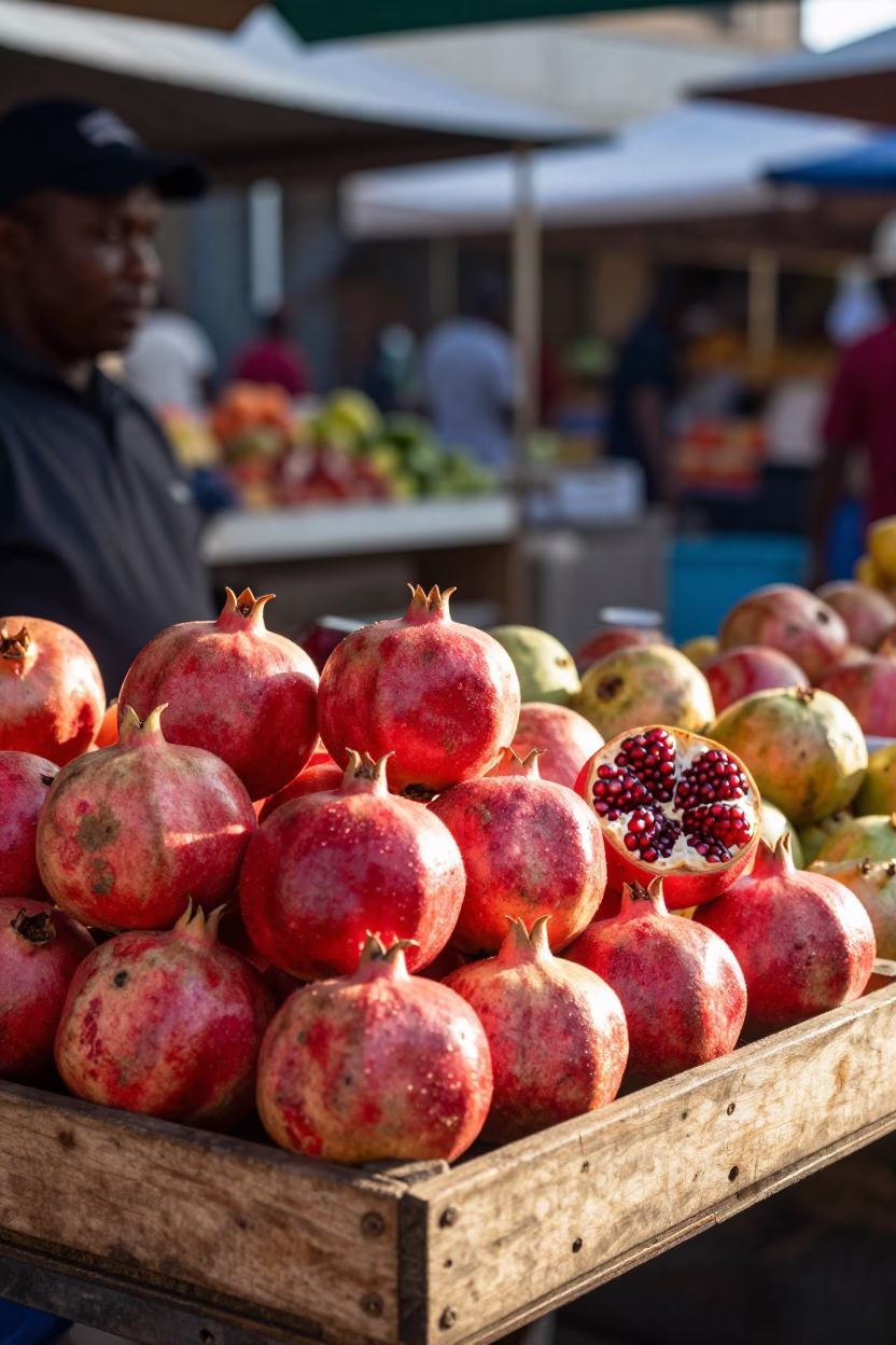 The Late Morning Light on Market Stall in Durban in in Durban, South Africa