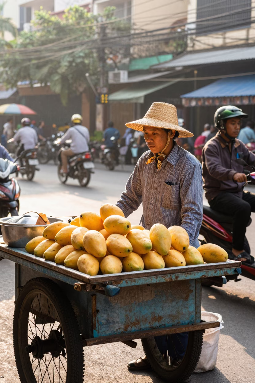 The Late Morning Light on Morning Sunlight in Ho Chi Minh City in in Ho Chi Minh City, Vietnam
