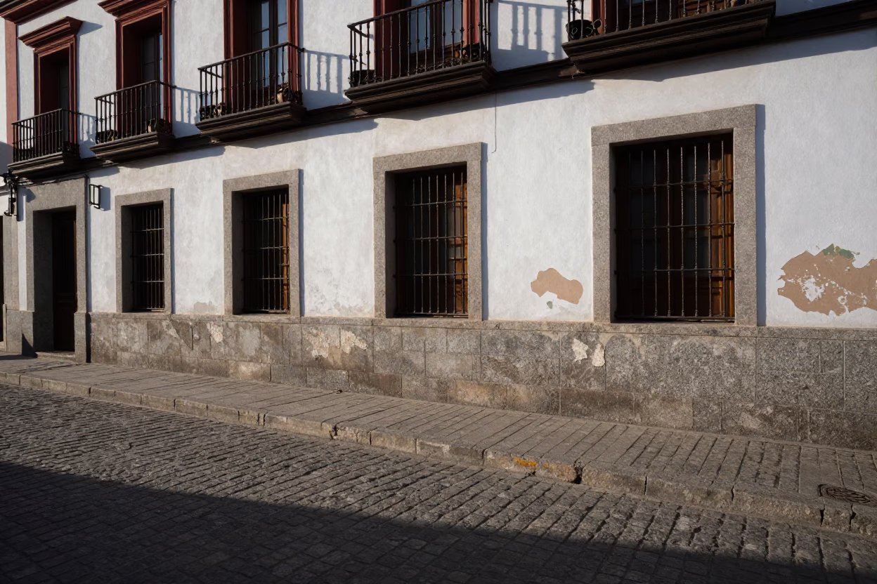 The Late Morning Light on Morning Sunlight in Madrid in in Madrid, Spain