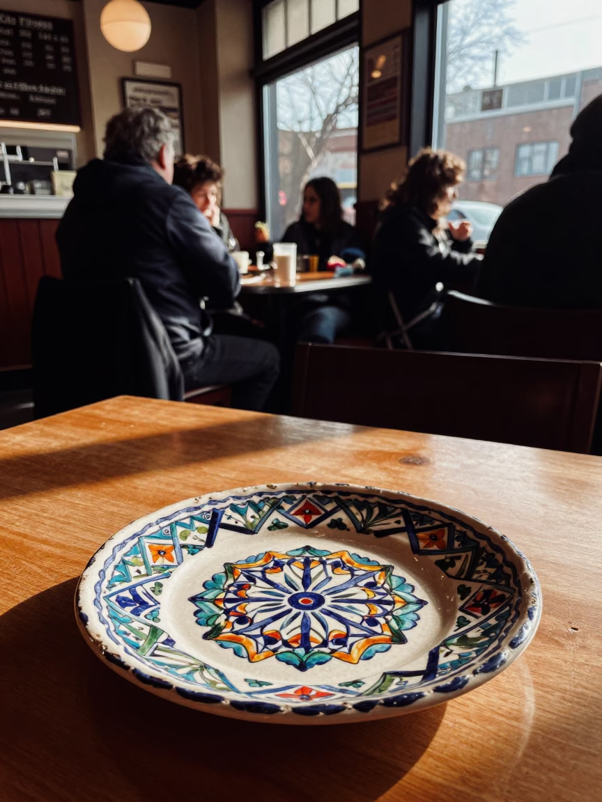 The Late Morning Light on Scene Restaurant in Toronto in in Toronto, Ontario, Canada