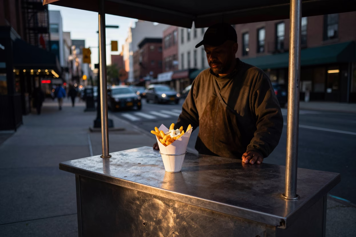 The Still Hours Before Dawn Light on Before Sunrise in New York in in New York, New York, United States