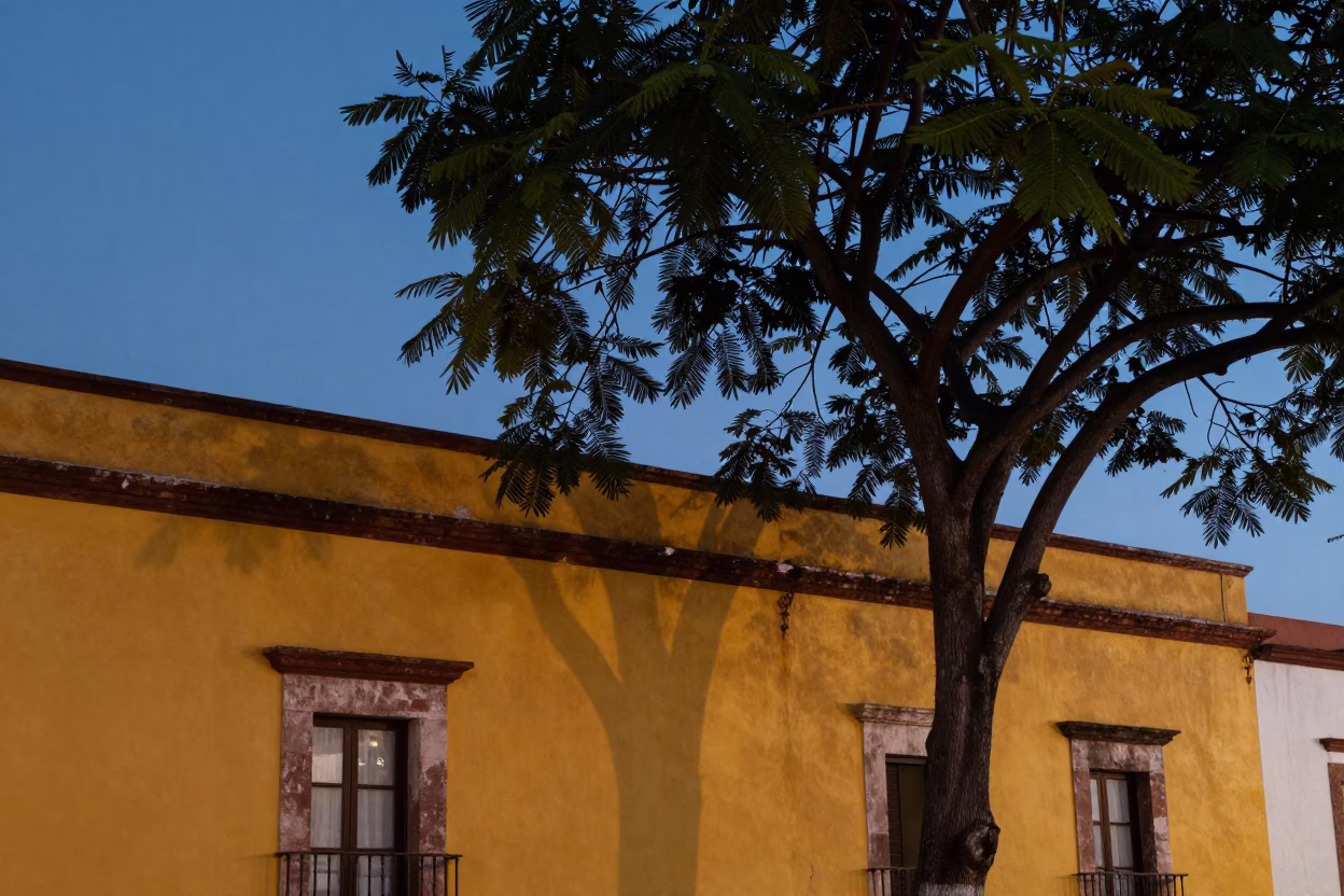 The Still Hours Before Dawn Light on Dawn Light in Merida in in Merida, Mexico
