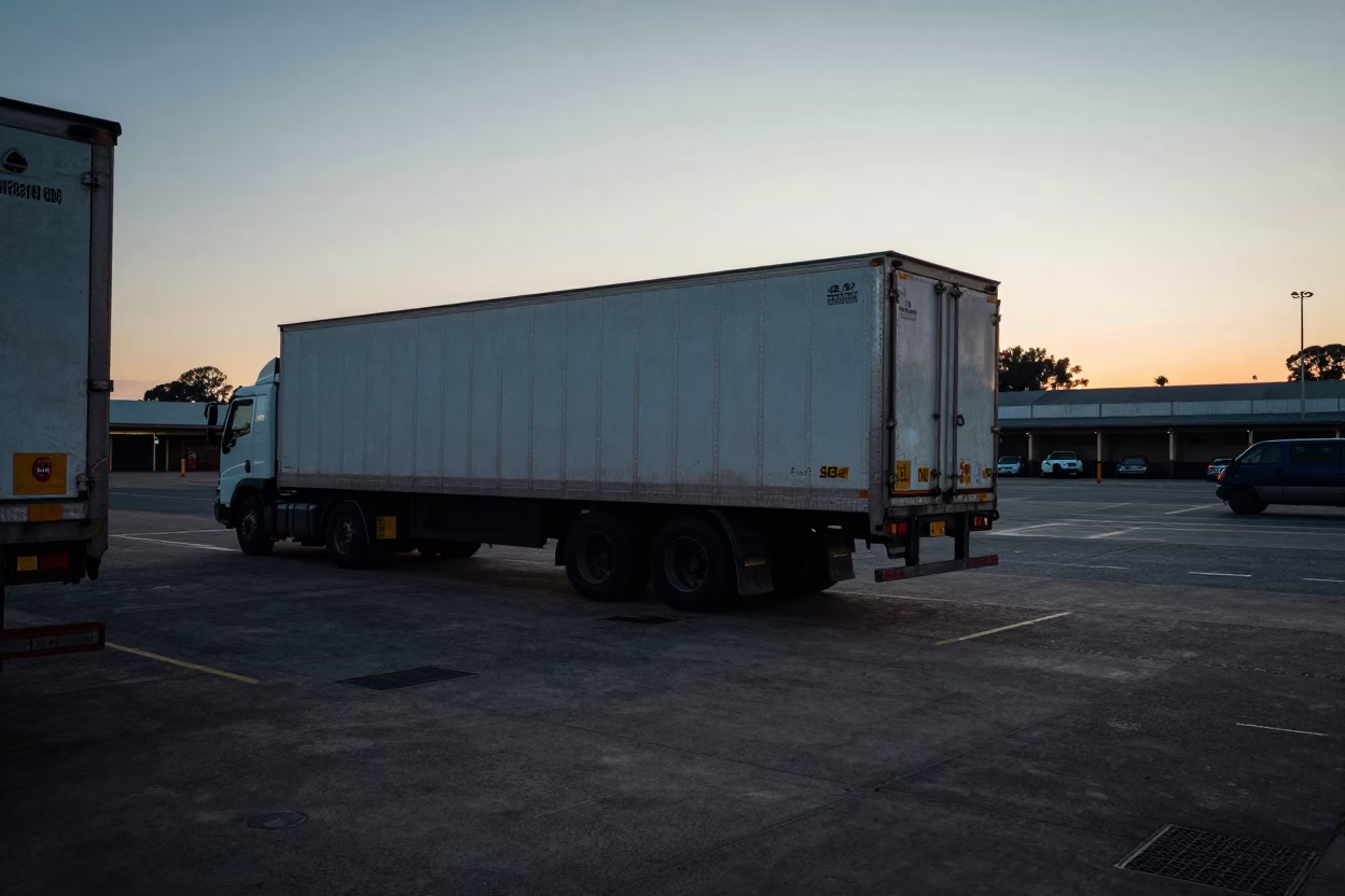 The Still Hours Before Dawn Light on Dock Scene in Johannesburg in in Johannesburg, South Africa