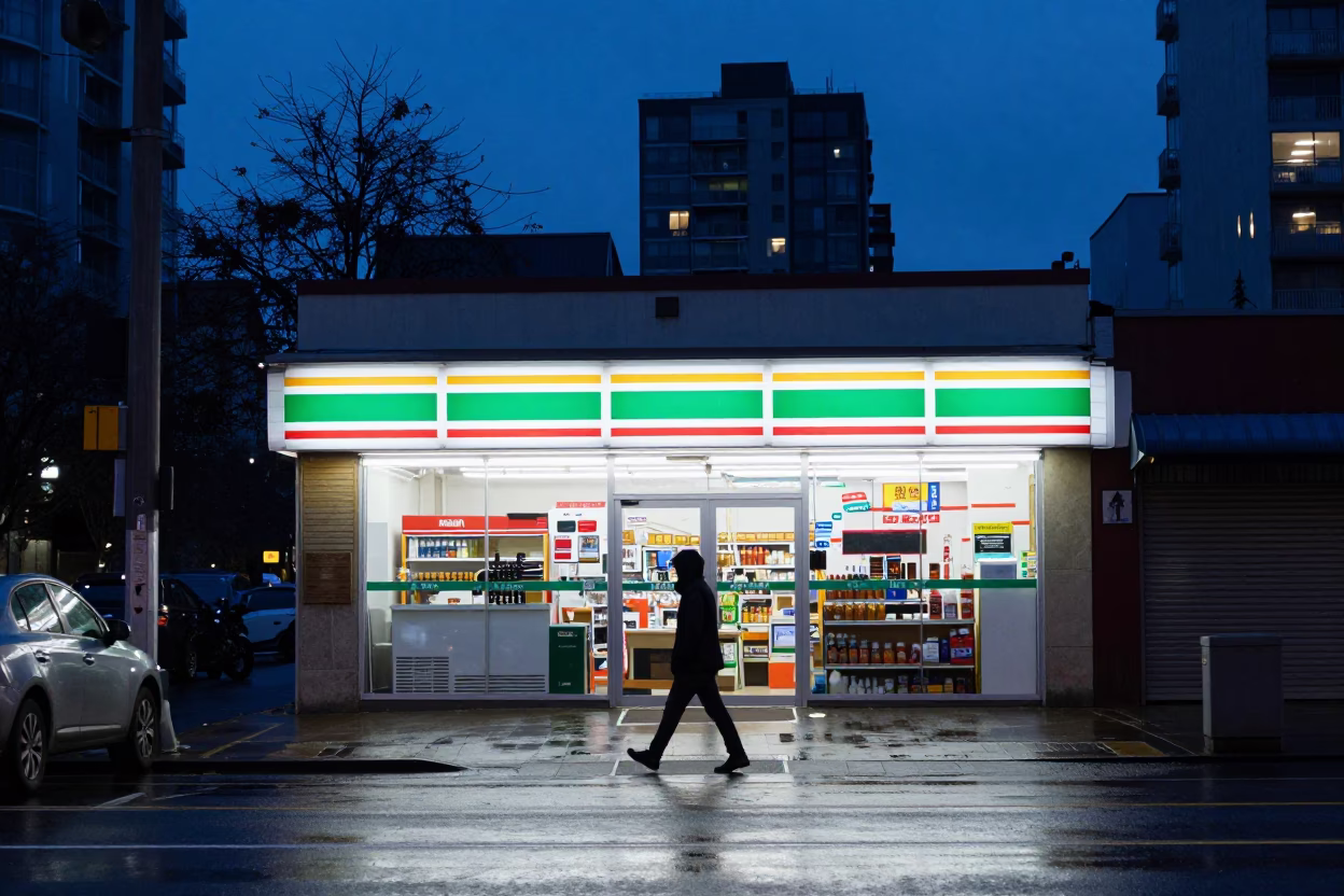 The Still Hours Before Dawn Light on Street Photography in Vancouver in in Vancouver, British Columbia, Canada