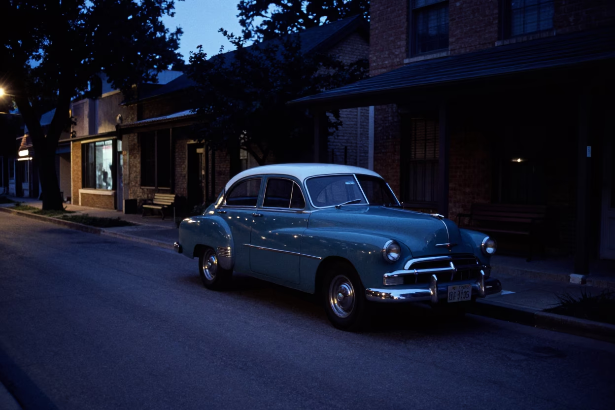 The Still Hours Before Dawn Light on Street Scene in Austin in in Austin, Texas, United States