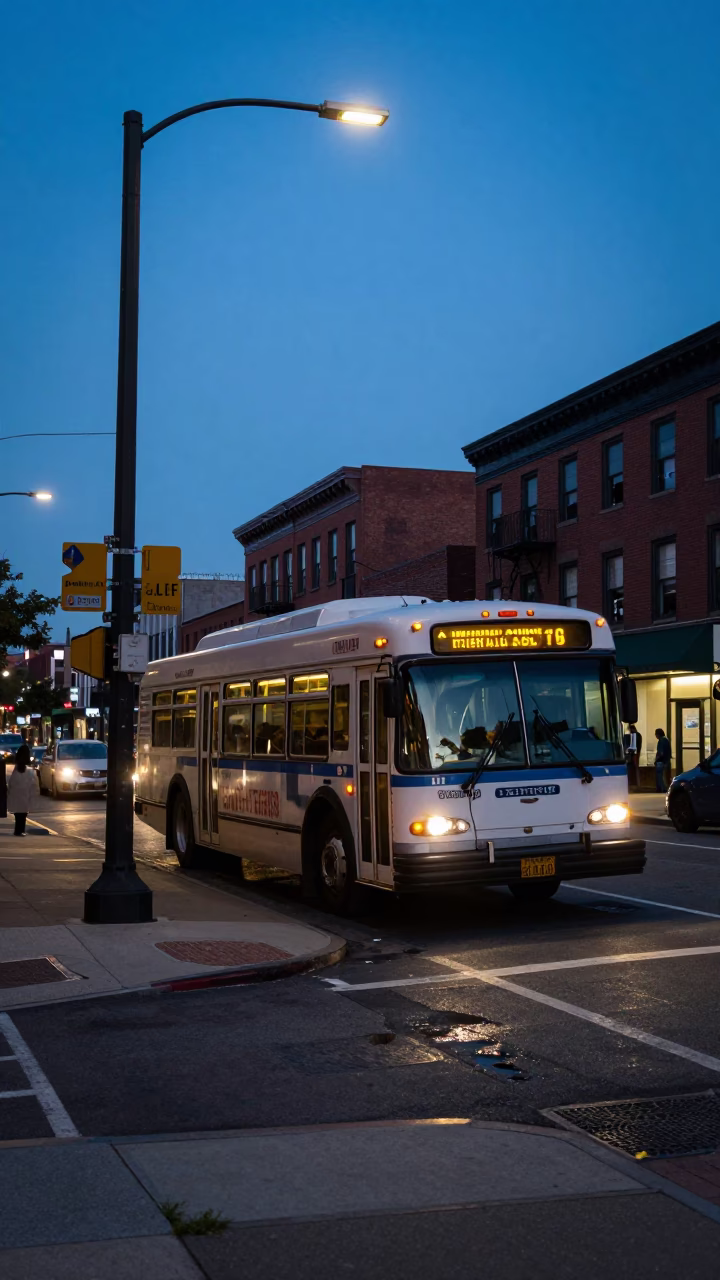The Still Hours Before Dawn Light on Street Scene in Philadelphia in in Philadelphia, Pennsylvania, United States
