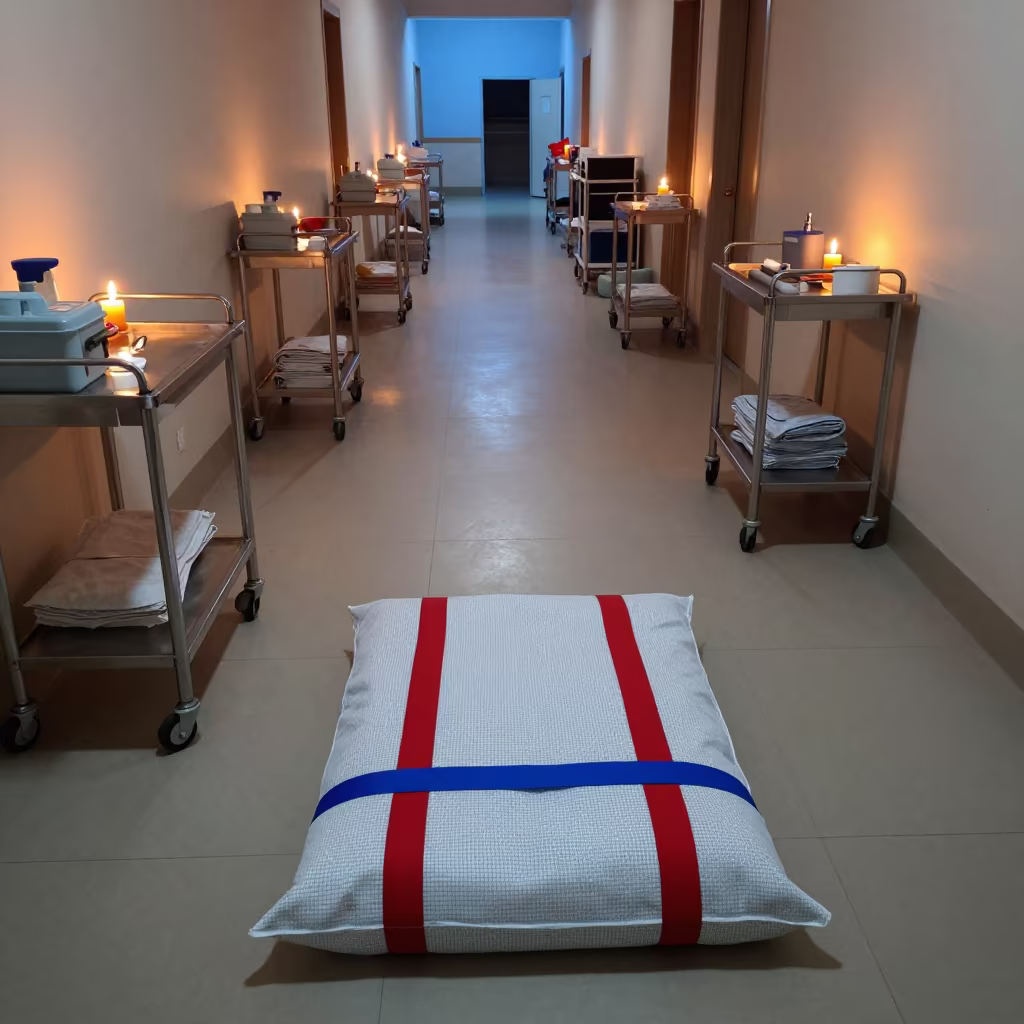 Theraband Bag in Gujarat Corridor Evening in along a therapy corridor with organized equipment in Gujrat