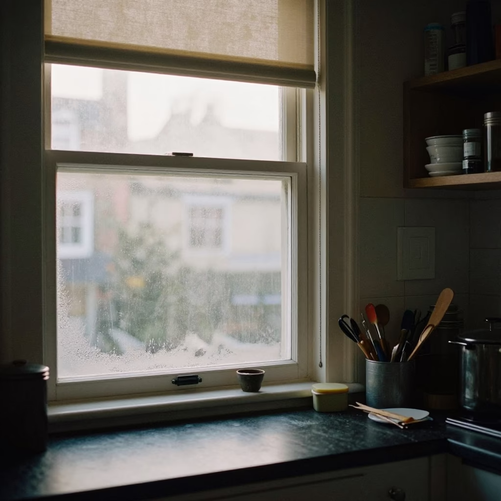 Through Steam in Bristol at As First Light Reaches The Scene in in Bristol, United Kingdom