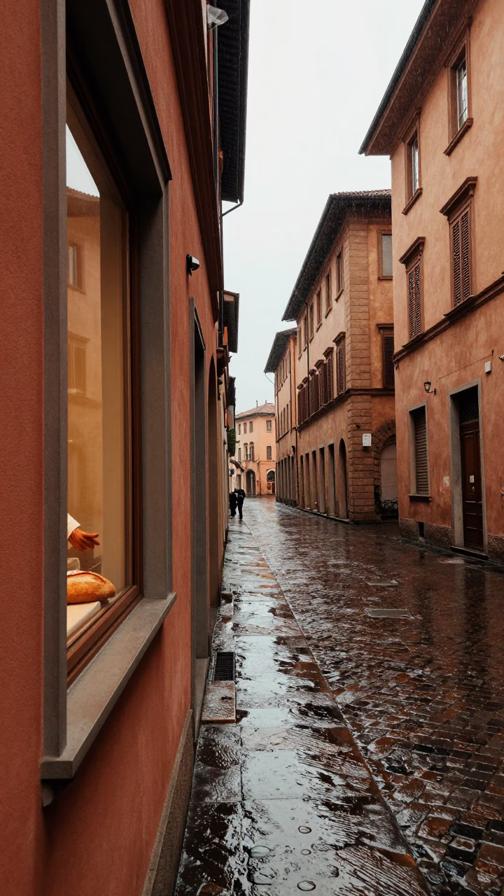 Through Window in Bologna in in Bologna, Italy