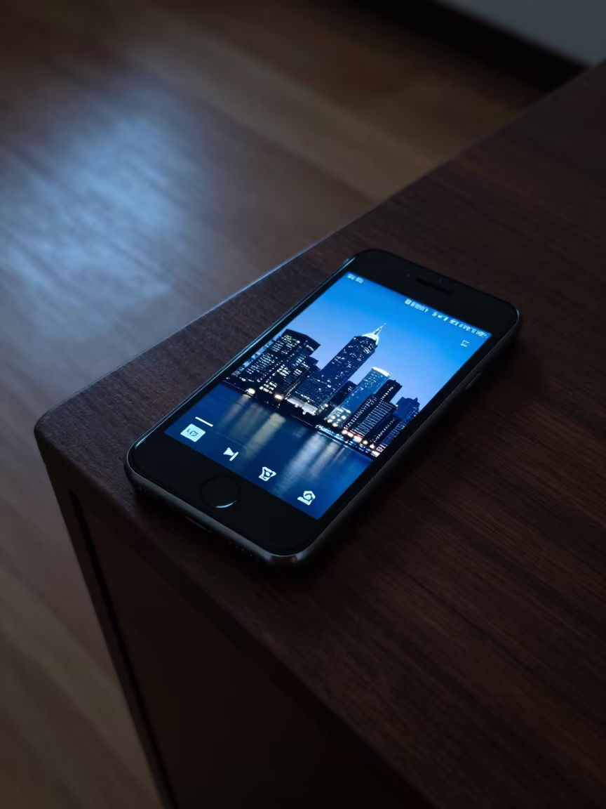 Thủ Đức Skyline Reflected Blue Hour Twilight in on a bedside table near Thủ Đức