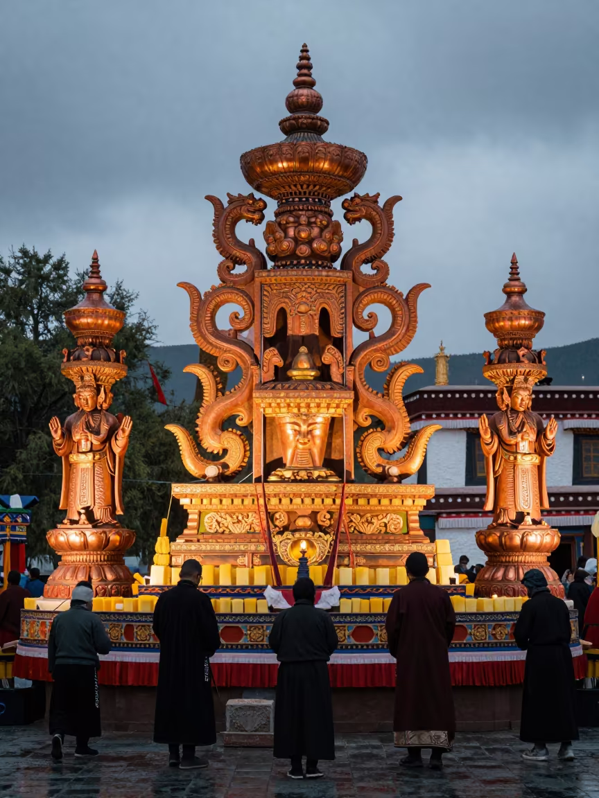 Tibetan Losar Butter Sculptures Burao Square in at a public square during a festival in Burao