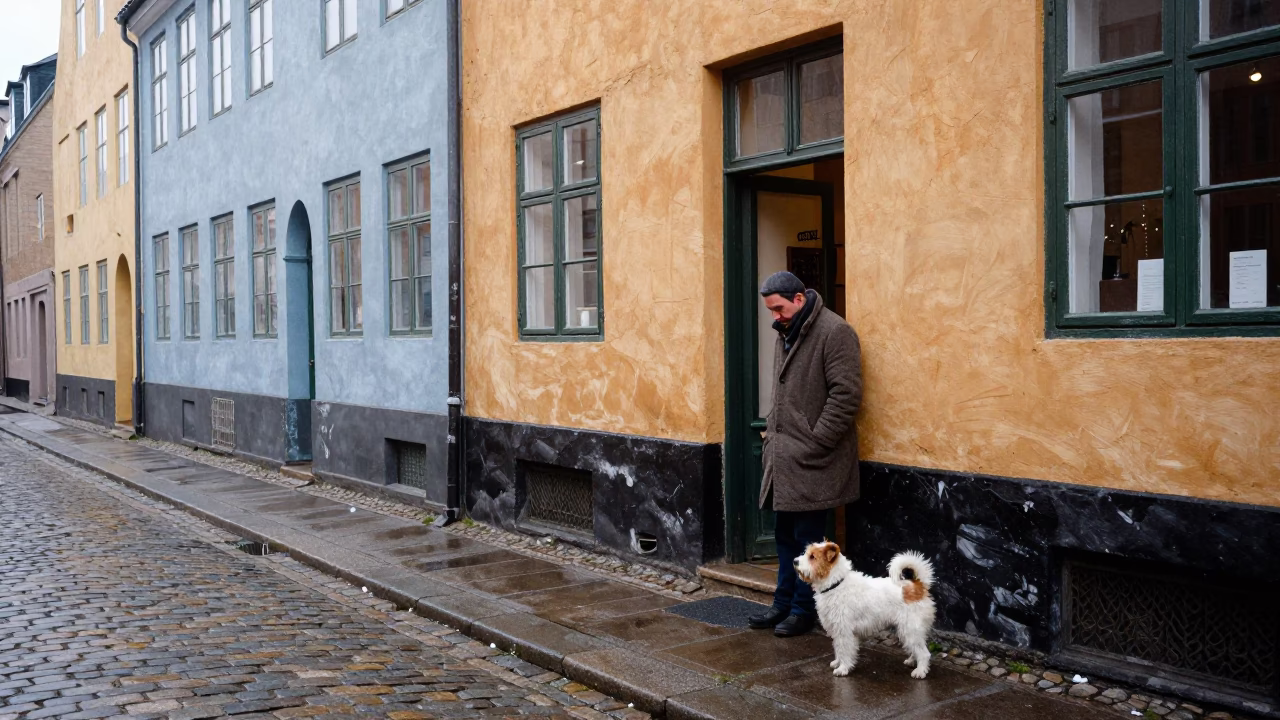 Tibetan Terrier in Copenhagen in in Copenhagen, Denmark