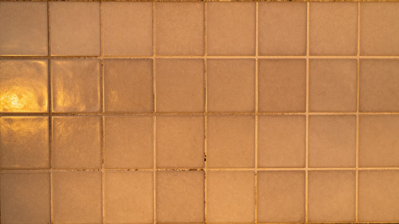 Tile Grout in Porto at Golden Hour in in Porto, Portugal